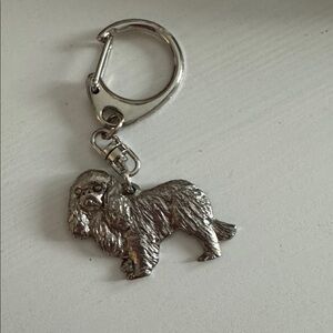 Cavalier King Charles Spaniel Alden Arts Metal Key Chain Purse Charm